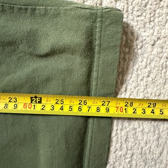 Vintage Abercrombie & Fitch Green Men's Spell-out Ringer Shirt — Size Large - Picture 6 of 8